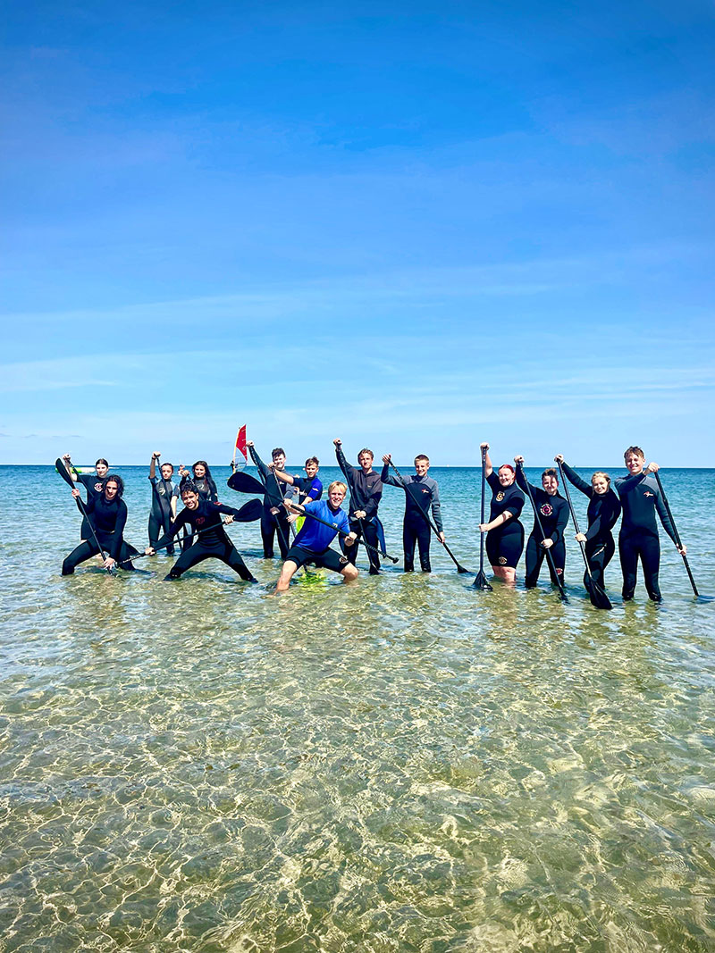 sup lernen ostsee dahme